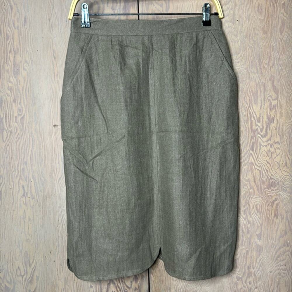 Vintage NWT Umberto Ginocchietti Taupe Petal Skirt